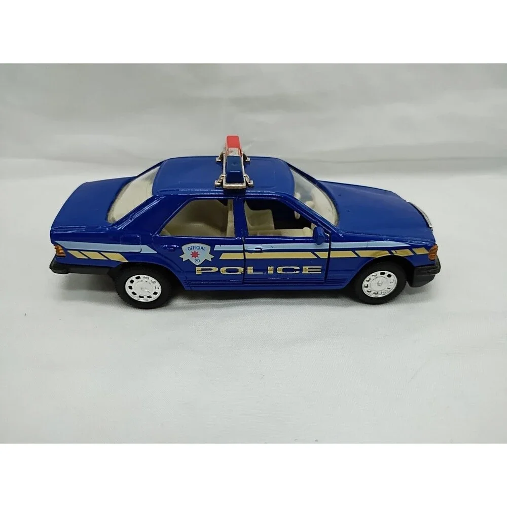 Vintage Blue State Police Official PD Diecast Car 4.5